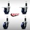 Service Caster 3.5'' SS Solid Poly Swivel 1-1/4'' Expanding Stem Caster Set 2 Total Lock Brakes, 4PK SCC-SSEXTTL20S3514-SPUS-2-S-2-114 - alternate 3